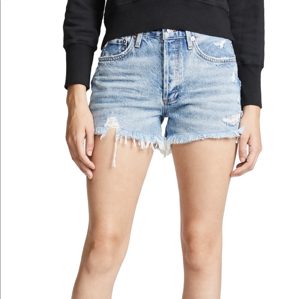 AGOLDE Parker Vintage Cut Off Shorts in Swapmeet Size 27 Womens